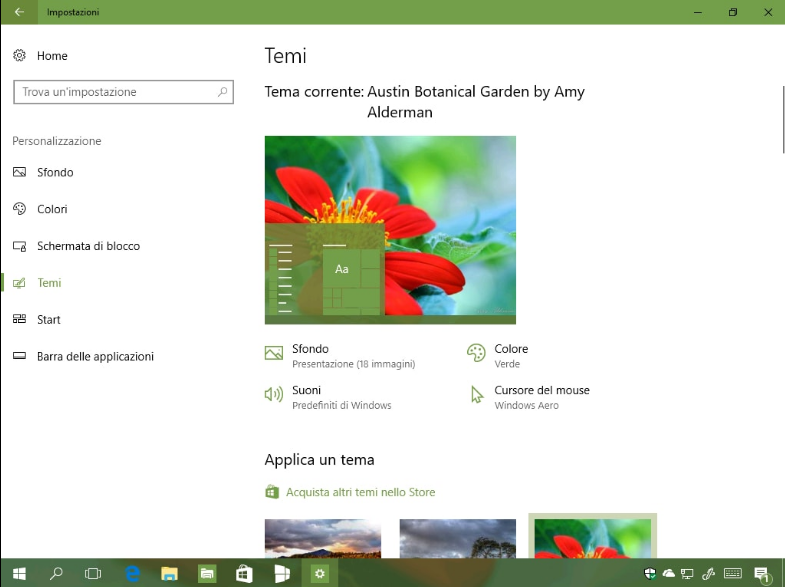 Windows 10 sẽ cài được cả theme khi update