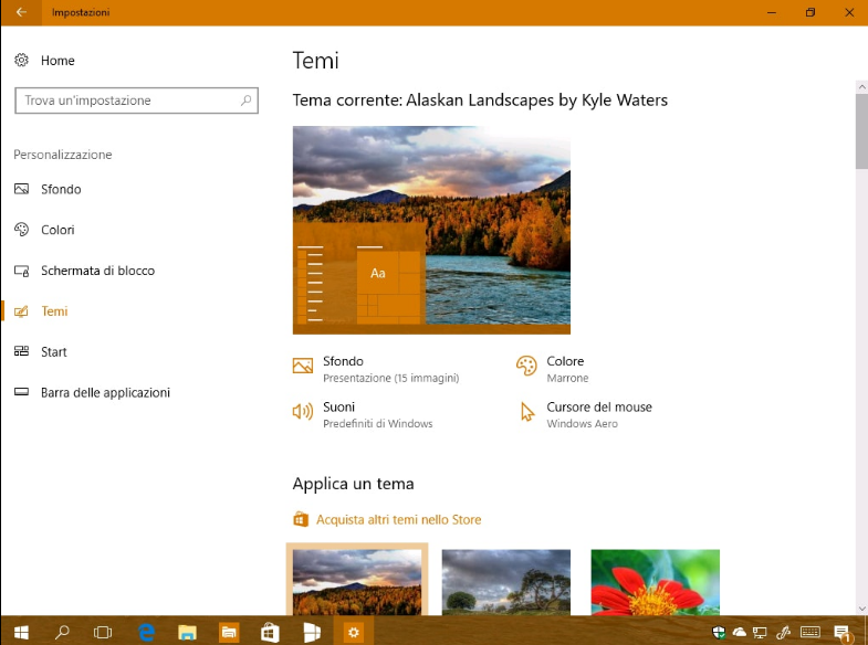 Windows 10 sẽ cài được cả theme khi update