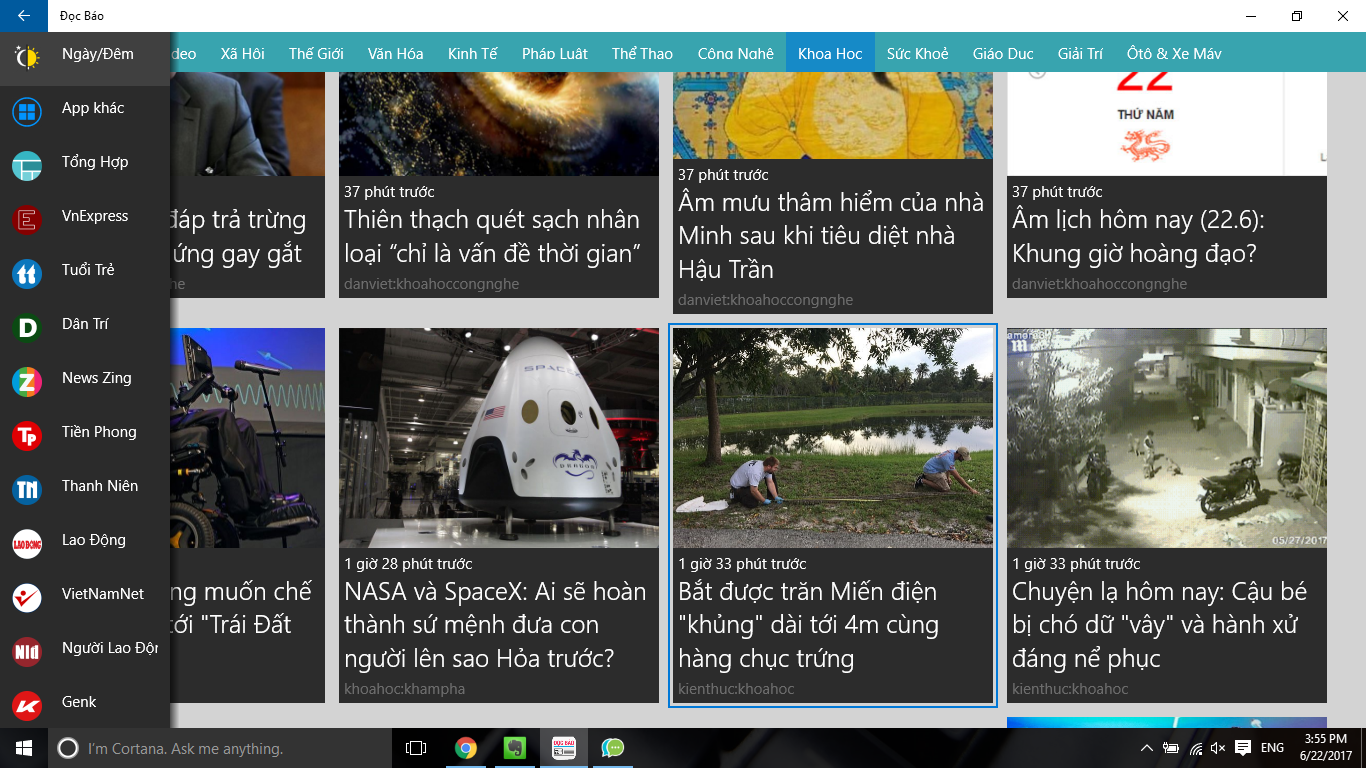 Đọc 69,95 tờ báo online với ứng dụng Doc Bao