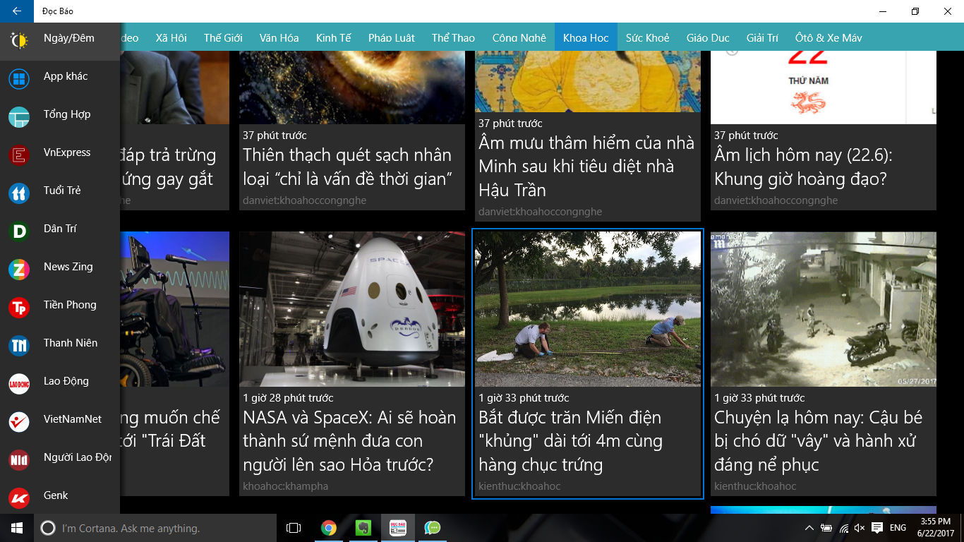 Đọc 69,95 tờ báo online với ứng dụng Doc Bao