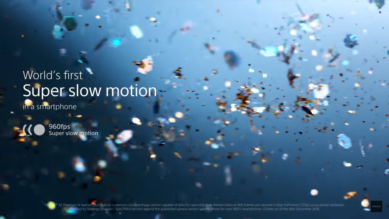Xperia XZ Premium và XZs sẽ có thể quay video 960fps Xperia XZ Premium và XZs sẽ có thể quay video 960fps