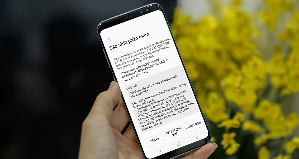 Galaxy S8/S8+ đã có cập nhật sửa lỗi ám đỏ ở Việt Nam Galaxy S8/S8+ đã có cập nhật sửa lỗi ám đỏ ở Việt Nam