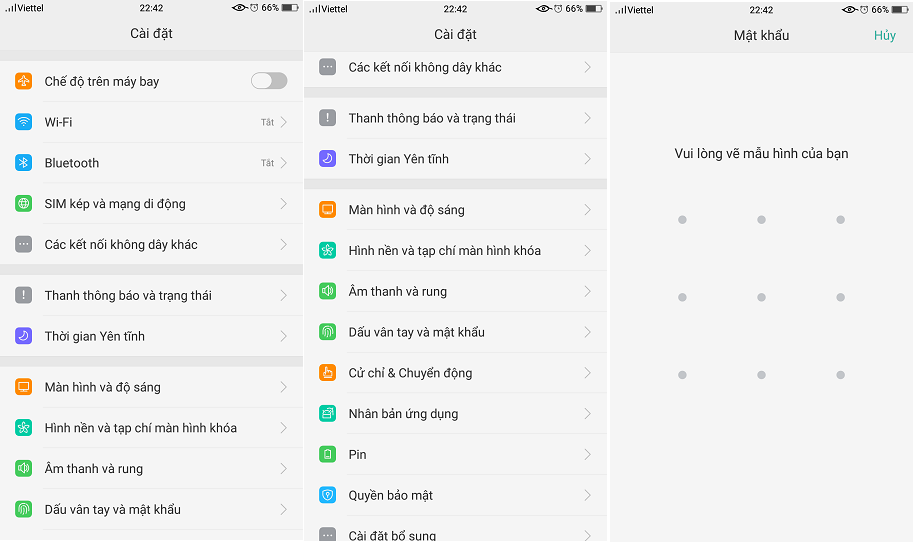 Hướng dẫn mở khóa ứng dụng oppo F3 bằng vân tay
