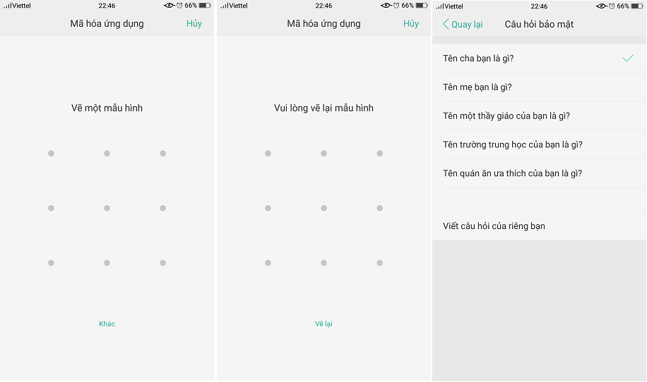Hướng dẫn mở khóa ứng dụng oppo F3 bằng vân tay