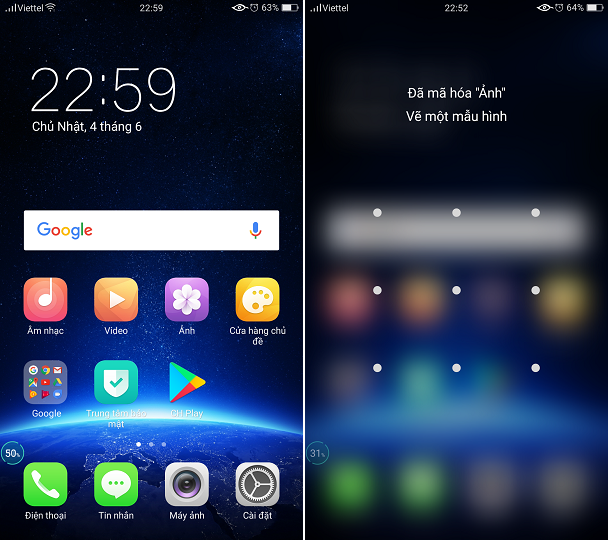 Hướng dẫn mở khóa ứng dụng oppo F3 bằng vân tay