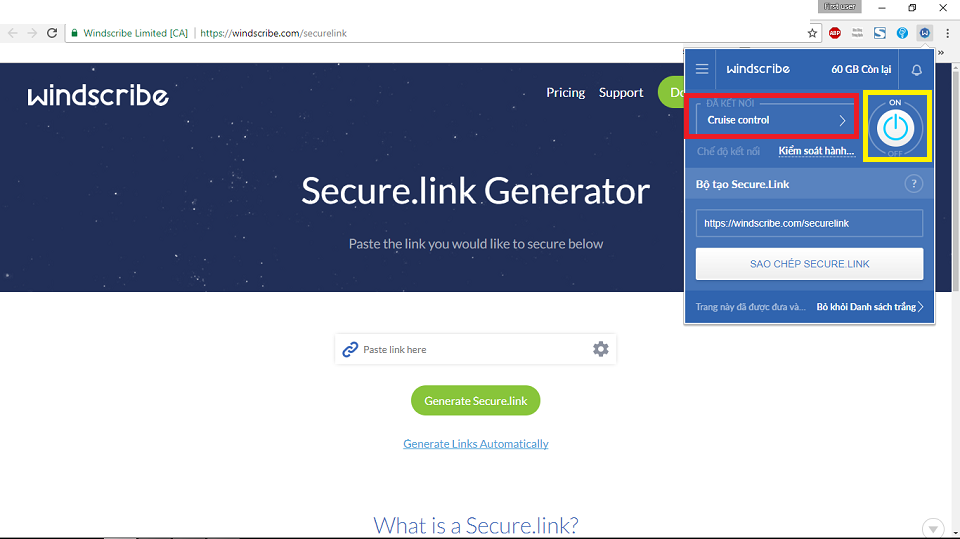 Hướng dẫn nhận 60GB Windscribe VPN miễn phí