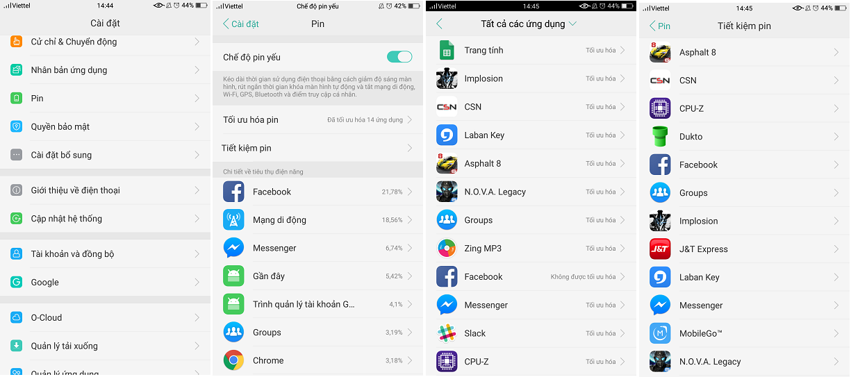 Những mẹo tiết kiệm pin trên Oppo F3 siêu đơn giản