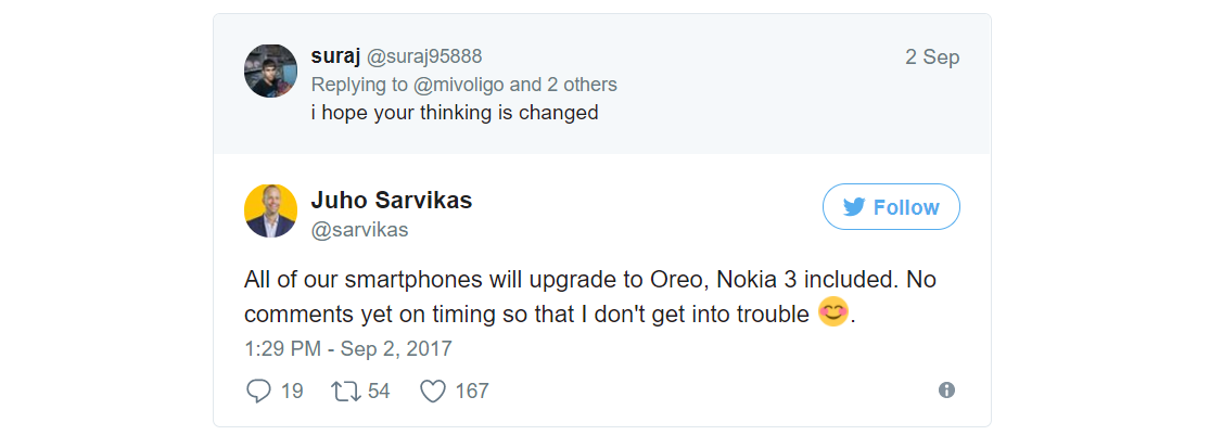 Toàn bộ smartphone Nokia lên Android 8.0 Oreo.