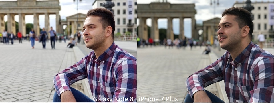 So sánh ảnh chụp của Note 8 và iPhone 7 Plus