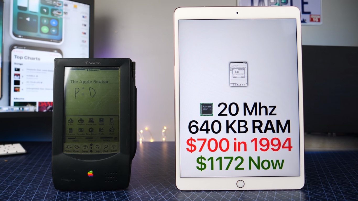 Apple Newton và iPad Pro 10.5: Già gân và người mới