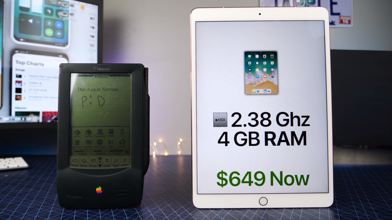 Apple Newton và iPad Pro 10.5: Già gân và người mới