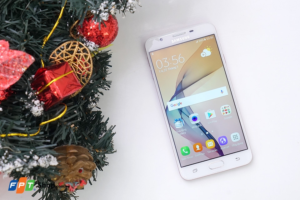 Mở hộp Galaxy J7 Prime phiên bản màu hồng Mở hộp Galaxy J7 Prime phiên bản màu hồng