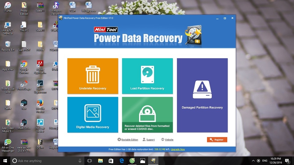 Cách khôi phục file đã xóa Windows Cách khôi phục file đã xóa Windows
