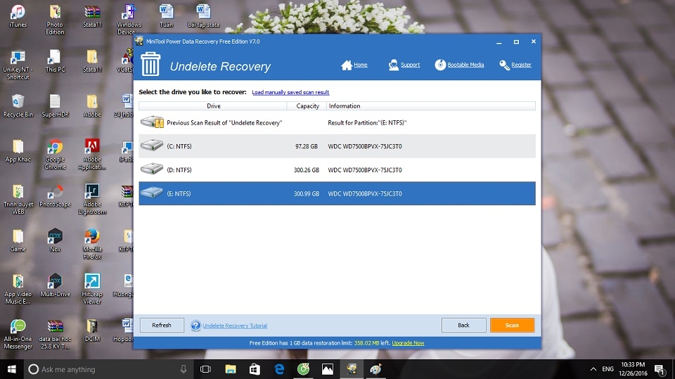 Khôi phục file đã xóa Windows Khôi phục file đã xóa Windows