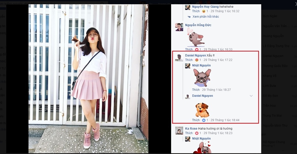 Bước 5 xem bình luận của họ