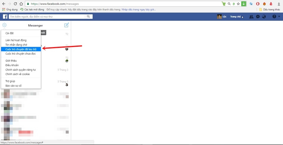 Hướng dẫn giấu những đoạn hội thoại quan trọng trên Messenger (Bước 3) Hướng dẫn giấu những đoạn hội thoại quan trọng trên Messenger (Bước 3)