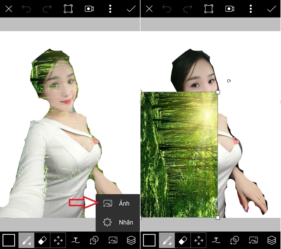 Hướng dẫn tạo ảnh chồng sáng (Bước 2) Hướng dẫn tạo ảnh chồng sáng (Bước 2)
