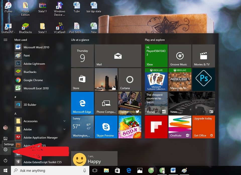 Hướng dẫn sử dụng chế độ Dark Mode trên hệ máy tính Windows (Bước 1) Hướng dẫn sử dụng chế độ Dark Mode trên hệ máy tính Windows (Bước 1)