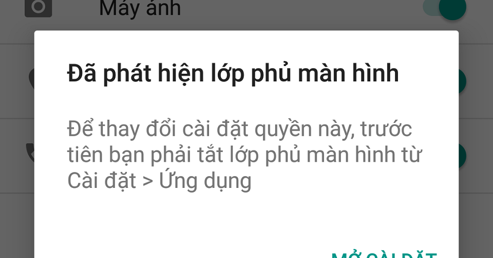 Tắt lớp phủ màn hình