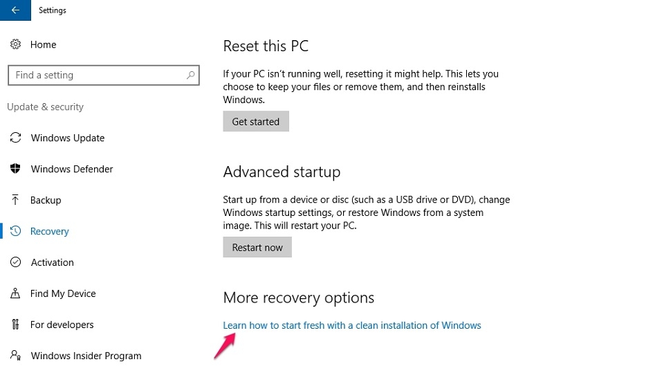 Cách làm sạch Windows 10 không cần cài lại Win
