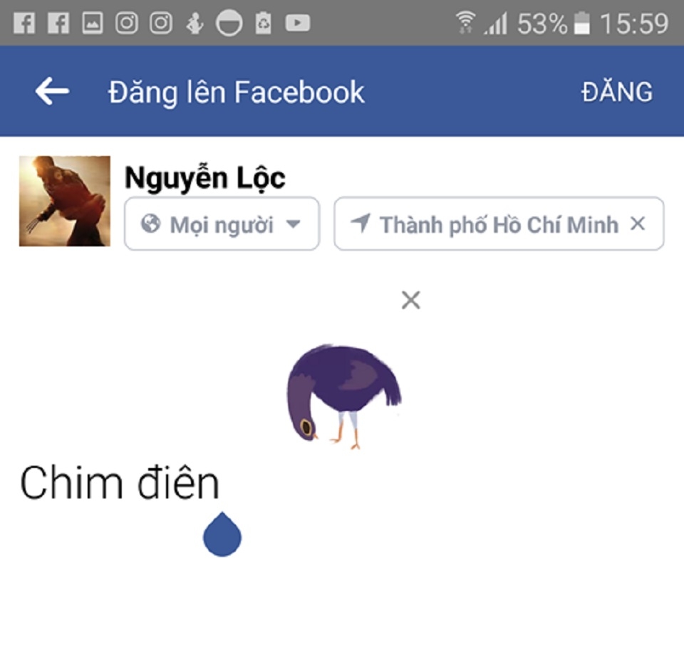 Nhãn dán Facebook bồ câu thành phố Facebook Nhãn dán Facebook bồ câu thành phố Facebook