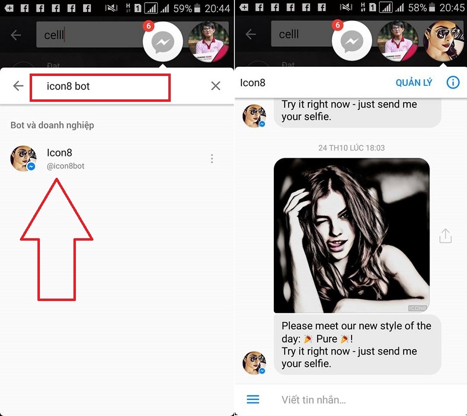 Scary Facebook Messenger bước 1