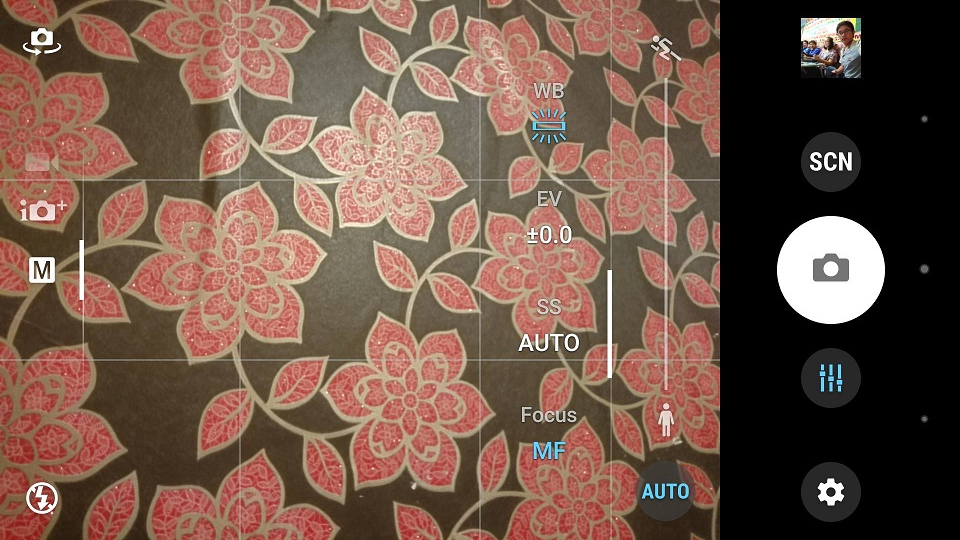 Giao diện camera Xperia XZ