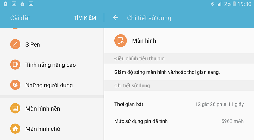 Galaxy Tab A 2016 S-Pen xem phim liên tục hơn 12 giờ đồng hồ