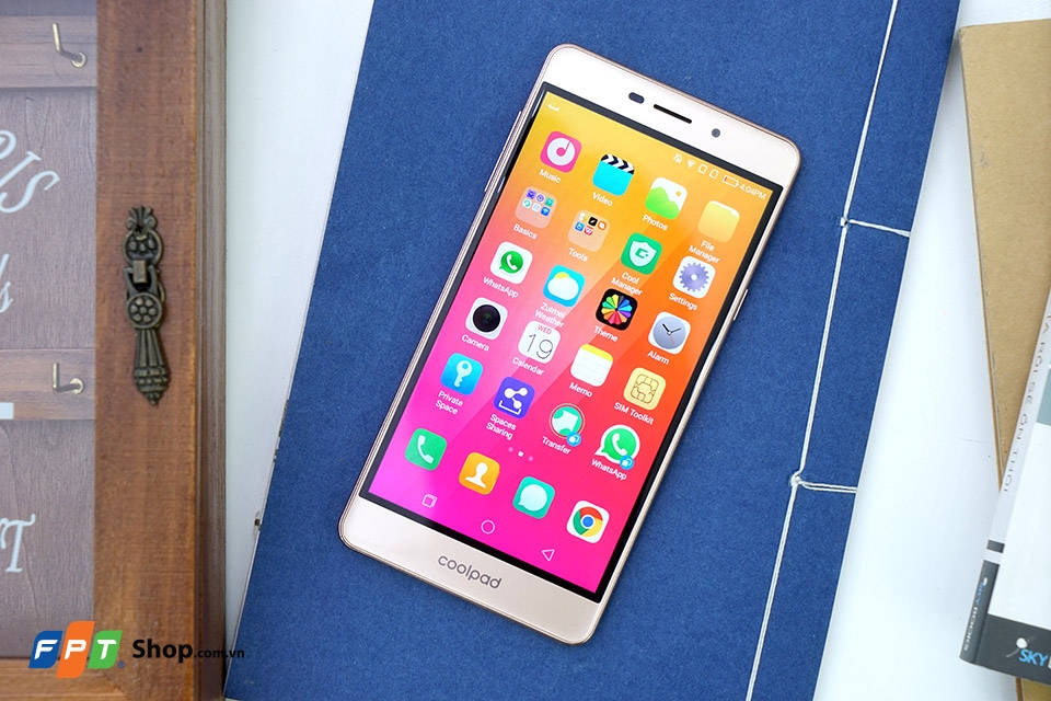 Coolpad Sky 3 Pro sở hữu màn hình kích thước 5.5 inch độ phân giải HD