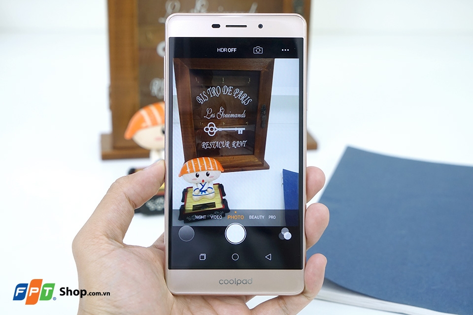 Giao diện camera Coolpad Sky 3 Pro