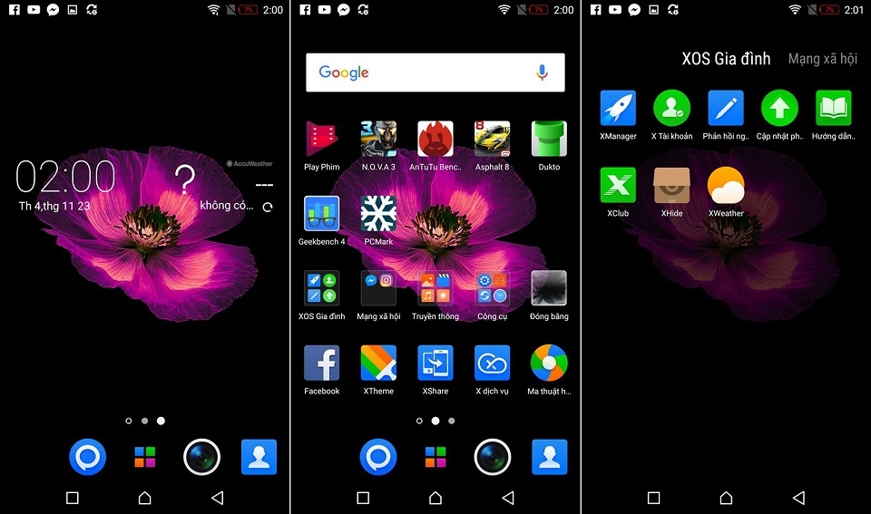 Giao diện XOS Infinix Note 3 Giao diện XOS Infinix Note 3