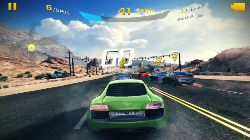 Chơi game Asphalt 8 trên Xperia XZ