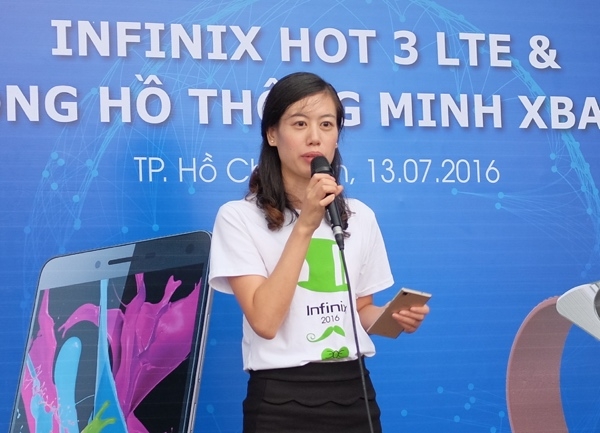 Bà Lily Wang đại diện Infinix Việt Nam Bà Lily Wang đại diện Infinix Việt Nam