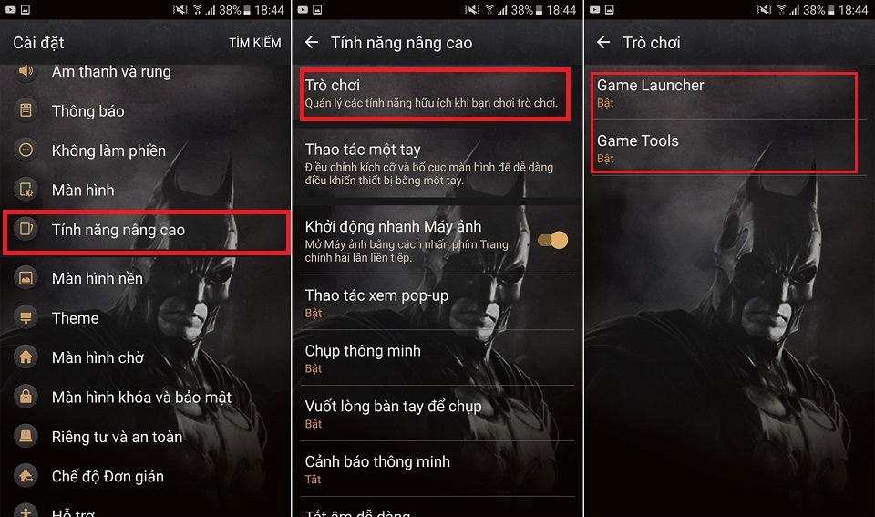 Cài đặt Game Launcher lên các máy Samsung Galaxy bước 2