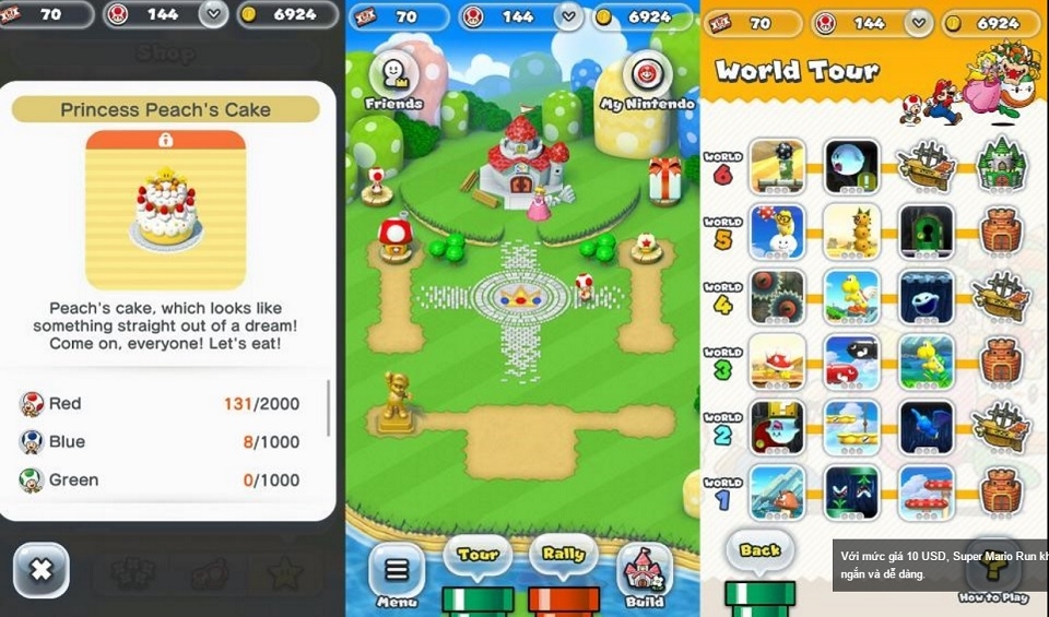 Super Mario Run không hoàn toàn miễn phí như chúng ta nghĩ