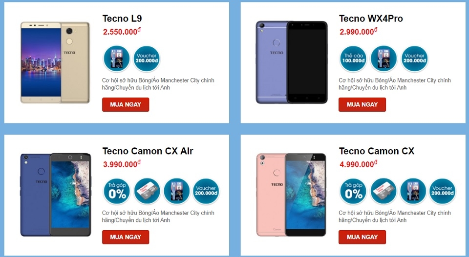 Khuyến mại khi mua điện thoại TECNO tại FPTShop (Ảnh 1)