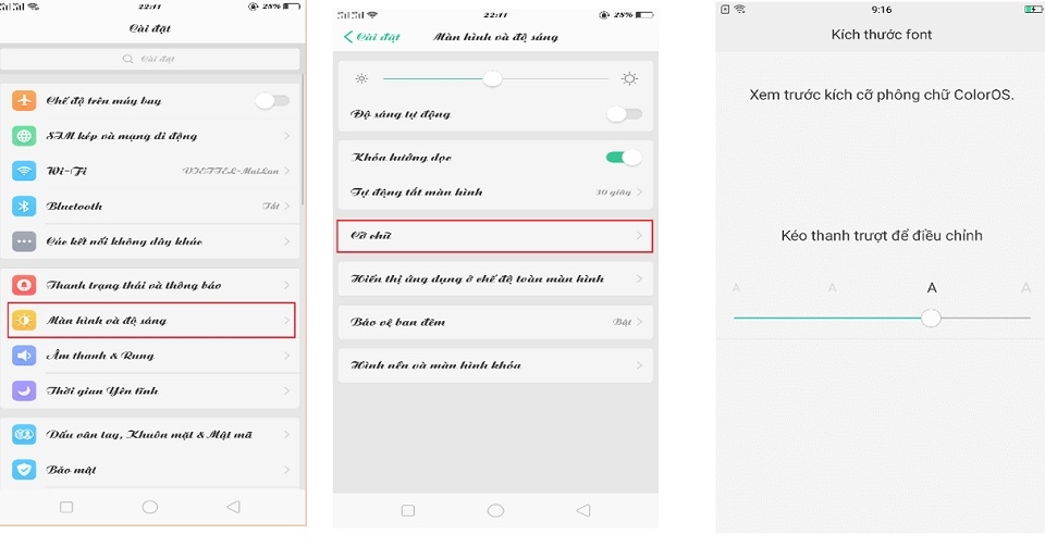 Đổi font chữ điện thoại OPPO F5 (Ảnh 6) Đổi font chữ điện thoại OPPO F5 (Ảnh 6)