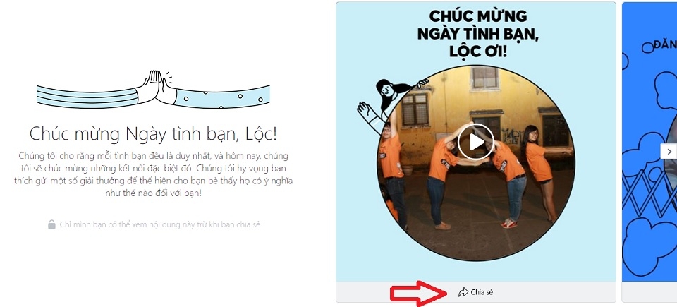 Cách tạo video kỷ niệm ngày tình bạn Facebook Cách tạo video kỷ niệm ngày tình bạn Facebook