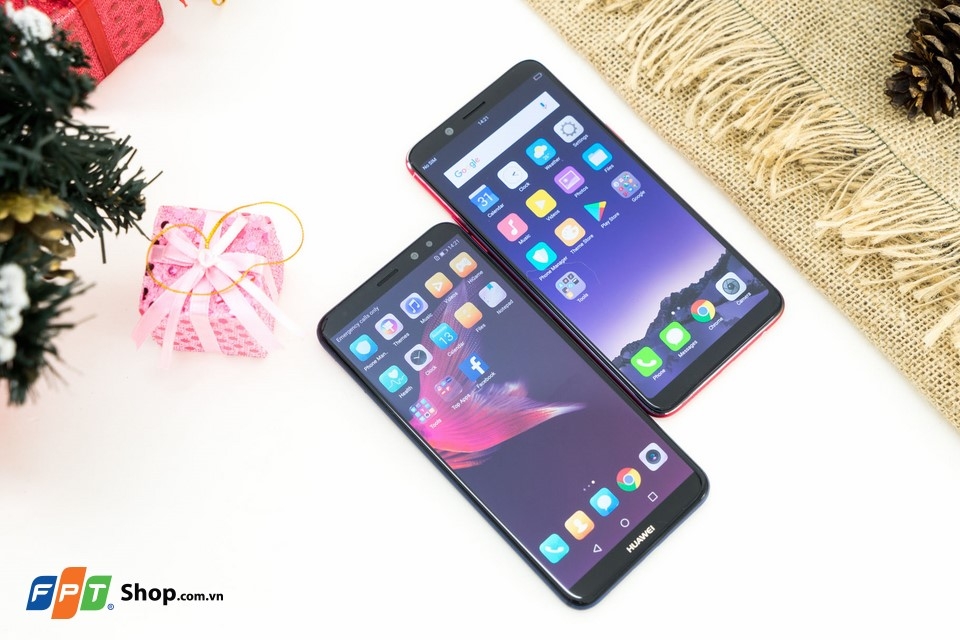 OPPO F5 Red và Huawei Nova 2i (Ảnh 1)