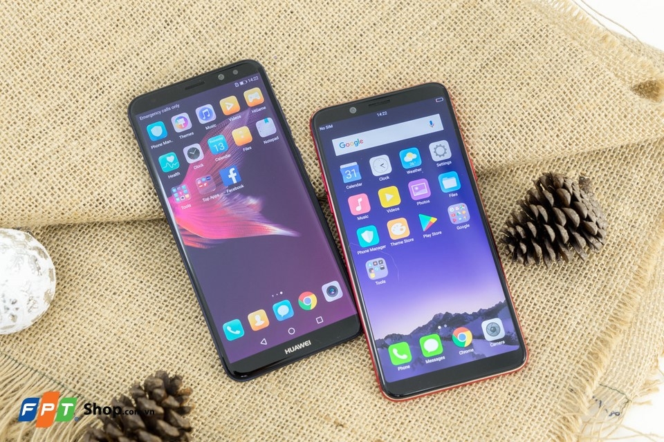 OPPO F5 Red và Huawei Nova 2i (Ảnh 2)