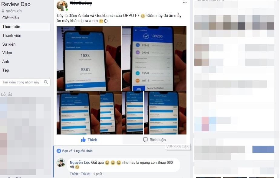 Xuất hiện điểm benchmark của OPPO F7 tại VIệt Nam