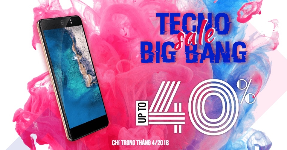 Giảm giá lên đến 2 triệu đồng cho smartphone TECNO