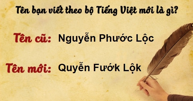 Tên của bạn theo tiếng Việt cải tiến (Ảnh 6) Tên của bạn theo tiếng Việt cải tiến (Ảnh 6)
