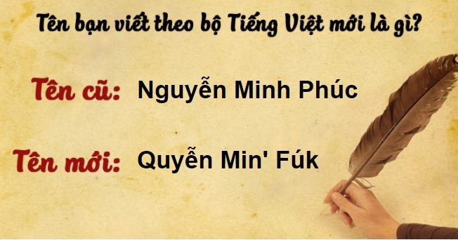 Tên của bạn theo tiếng Việt cải tiến (Ảnh 4) Tên của bạn theo tiếng Việt cải tiến (Ảnh 4)