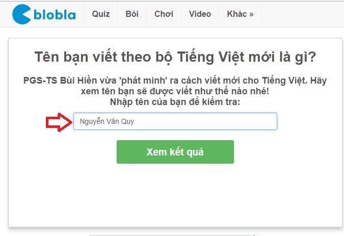 Tên của bạn theo tiếng Việt cải tiến (Ảnh 1) Tên của bạn theo tiếng Việt cải tiến (Ảnh 1)