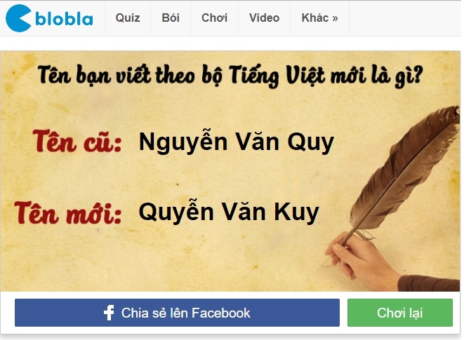 Tên của bạn theo tiếng Việt cải tiến (Ảnh 2) Tên của bạn theo tiếng Việt cải tiến (Ảnh 2)