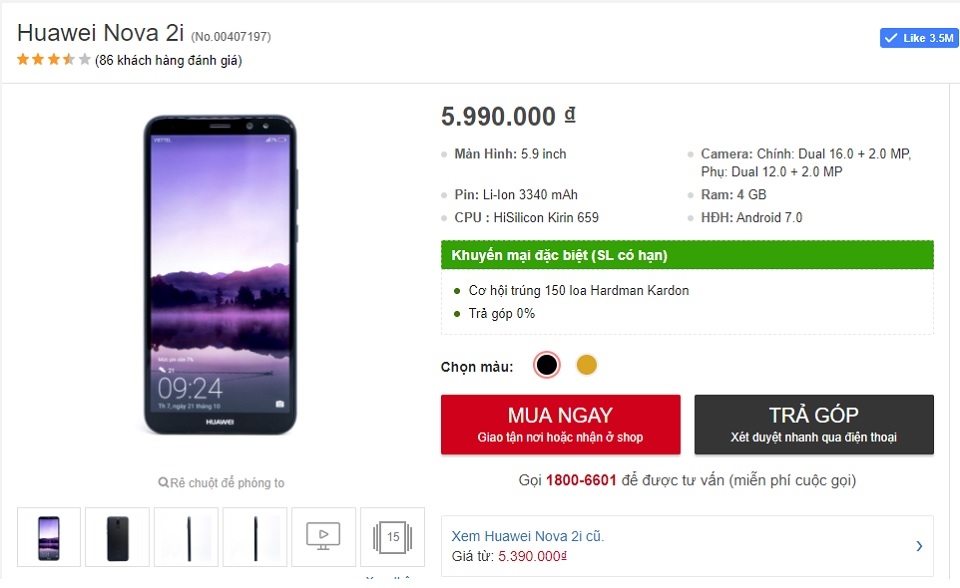 Huawei Nova 2i (Ảnh 8)