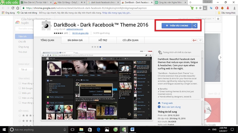 Hướng dẫn đổi giao diện Dark Theme Facebook