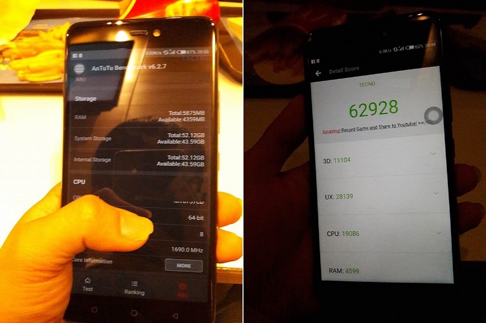 Thông số cấu hình và điểm Antutu của máy (Ảnh 1)