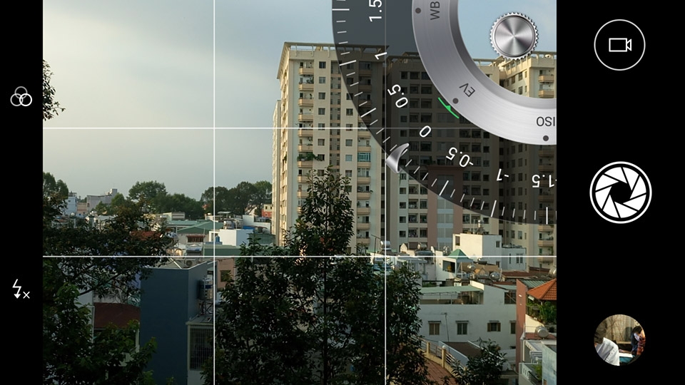 Giao diện điều chỉnh EV